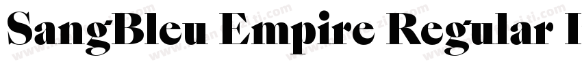 SangBleu Empire Regular Italic字体转换